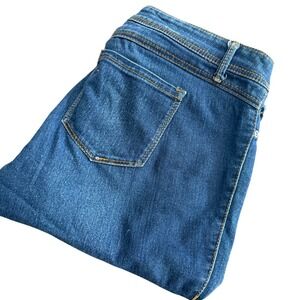 Dots Womens Blue Denim Capri‎ Jeans Size 15 Stretch Cotton Blend